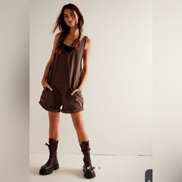 We the Free High Roller Shortall - Mocha - Picture 2 of 9